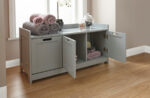 GFW Colonial 3 door storage in grey-40397