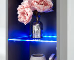 GFW Galicia Tall Shelf Unit With LED Grey-40991