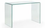 Julian Bowen Amalfi Bent Glass Desk-0