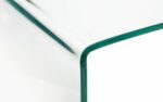 Julian Bowen Amalfi Bent Glass Desk-38984