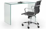 Julian Bowen Amalfi Bent Glass Desk-38981