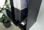GFW Galicia Tall Shelf Unit With LED Black-40974