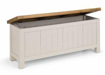 Julian Bowen Aspen Storage Bench - Grey Wash-0