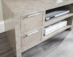 GFW Bloc 2 Drawer TV Unit - Concrete Effect-40547