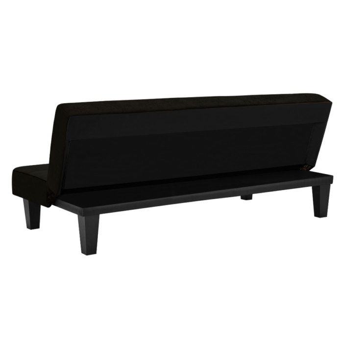 Dorel Kebo Futon in Black Velvet-39460
