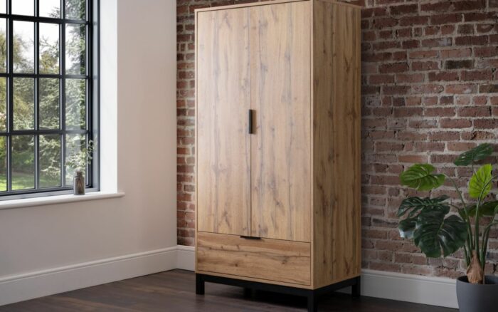 Julian Bowen Bali 2 Door 1 Drawer Wardrobe-39050