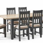 Julian Bowen Bordeaux Extending Dining Table - Dark Grey-0