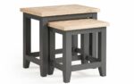 Julian Bowen Bordeaux Nest of Tables - Dark Grey-0