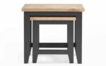 Julian Bowen Bordeaux Nest of Tables - Dark Grey-39081