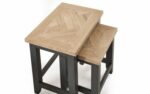 Julian Bowen Bordeaux Nest of Tables - Dark Grey-39083