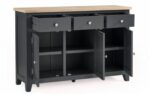 Julian Bowen Bordeaux Sideboard - Dark Grey-39095