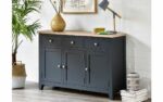 Julian Bowen Bordeaux Sideboard - Dark Grey-39099