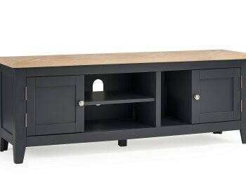 Julian Bowen Bordeaux TV Unit - Dark Grey-0