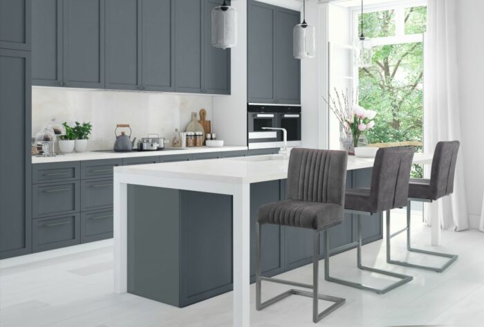 Julian Bowen Brooklyn Bar Stool - Charcoal Grey-39102
