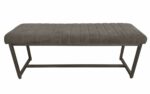 Julian Bowen Brooklyn Upholstered Bench - Charcoal-39151