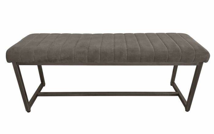 Julian Bowen Brooklyn Upholstered Bench - Charcoal-39151