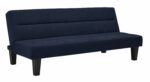 Dorel Kebo Futon in Navy Blue Velvet-0