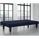 Dorel Kebo Futon in Navy Blue Velvet-39483