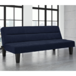 Dorel Kebo Futon in Navy Blue Velvet-39482