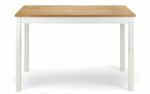 Julian Bowen Coxmoor Rectangular Dining Table - Ivory & Oak-39186