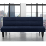 Dorel Kebo Futon in Navy Blue Velvet-39481