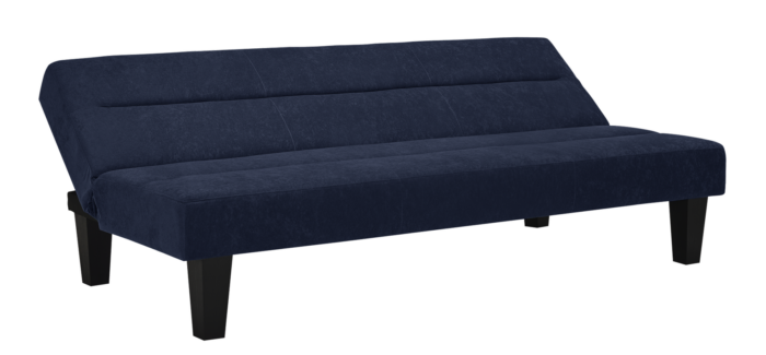 Dorel Kebo Futon in Navy Blue Velvet-39485