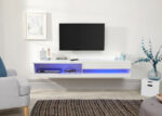 GFW Galicia 180cm Wall TV Unit With LED White-40899