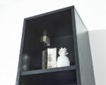 GFW Galicia Tall Shelf Unit With LED Black-40972
