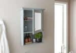 GFW Colonial Mirrored Cabinet - Grey-40417