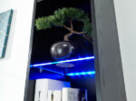 GFW Galicia Tall Shelf Unit With LED Black-40973