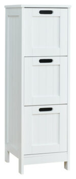 GFW Colonial 3 Drawer Slim Chest in White-0
