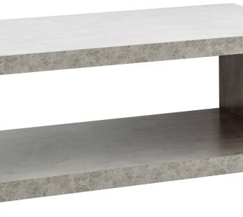 GFW Bloc Coffee Table With Shelf - Concrete Effect-0