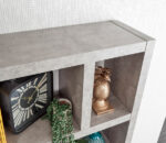 GFW Bloc Tall Open Shelving Unit - Concrete Effect-40596