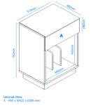 Dorel Alphason AV Element Turntable Stand - White-40345
