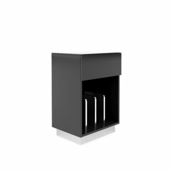 Dorel Alphason AV Element Turntable Stand - Grey-0