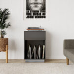 Dorel Alphason AV Element Turntable Stand - Grey-40337