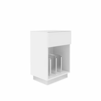 Dorel Alphason AV Element Turntable Stand - White-0