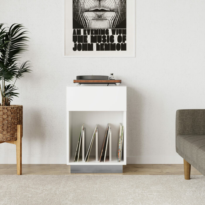 Dorel Alphason AV Element Turntable Stand - White-40349