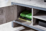 GFW Boston 2 Door TV Unit - Grey-40666