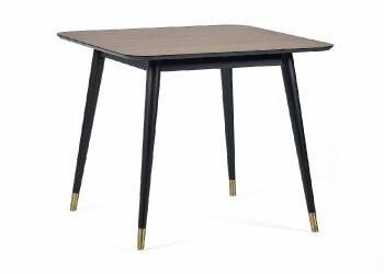 Julian Bowen Findlay Square Dining Table - Walnut & Black-0