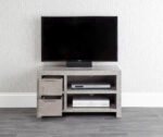 GFW Bloc 2 Drawer TV Unit - Concrete Effect-40548