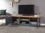 GFW Kendal Large TV Unit - Slate Blue-41186