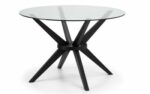 Julian Bowen Hayden Round Glass 120cm Table-0