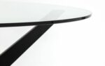Julian Bowen Hayden Round Glass 120cm Table-39285