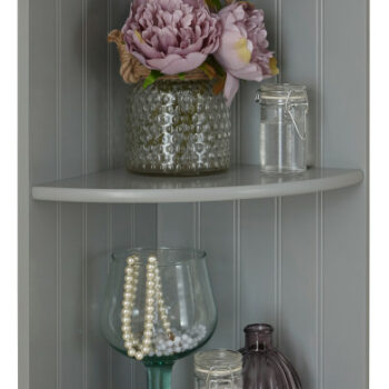 GFW Colonial Corner Wall Shelf Unit - Grey-0