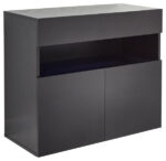 GFW Galicia Sideboard With LED Black-0