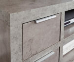 GFW Bloc 2 Drawer TV Unit - Concrete Effect-40543