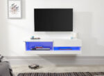 GFW Galicia 120cm Wall TV Unit with LED White-40828