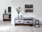 GFW Boston 2 Drawer Coffee Table - Grey-40608
