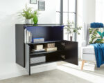 GFW Galicia Sideboard With LED Black-40941